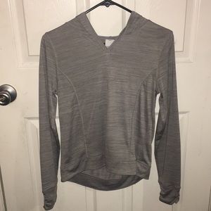 Grey workout sweatshirt